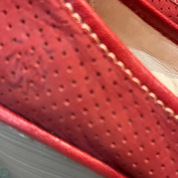 Fly London size 36 red leather wedge pump - Picture 2 of 10